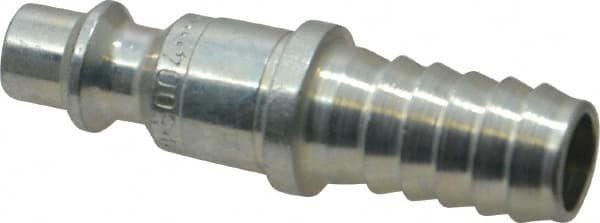 CEJN - Hose Barb Industrial Pneumatic Hose Connector - Steel Zinc-Plated, 1/4" Body Diam, 3/8" Hose ID - Benchmark Tooling