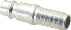 CEJN - Hose Barb European High Flow Pneumatic Hose Connector - Steel Zinc-Plated, 1/4" Body Diam, 3/8" Hose ID - Benchmark Tooling