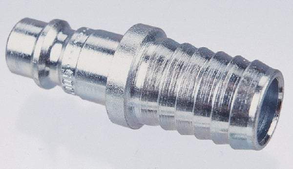 CEJN - Hose Barb European High Flow Pneumatic Hose Connector - Steel Zinc-Plated, 1/4" Body Diam, 1/2" Hose ID - Benchmark Tooling