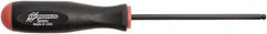 Bondhus - 5mm Hex Ball End Driver - 4.3" Blade Length, Rubber Grip Handle, 219mm OAL - Benchmark Tooling