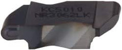 Kennametal - 3062NR K Grade KC5010, 3.18mm Cutting Width Carbide Grooving Insert - 3.81mm Max Depth of Cut, Left Hand, 1.59mm Corner Radius, TiAlN Finish - Benchmark Tooling