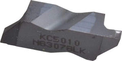 Kennametal - 3078NG K Grade KC5010, 1.98mm Cutting Width Carbide Grooving Insert - 2.39mm Max Depth of Cut, Left Hand, 0.19mm Corner Radius, TiAlN Finish - Benchmark Tooling