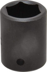 Blackhawk by Proto - 1/2" Drive 7/8" Standard Impact Socket - 6 Points, 1-5/8" OAL - Benchmark Tooling