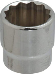 Blackhawk by Proto - 7/8", 3/8" Drive, Standard Hand Socket - 12 Points, 1-7/32" OAL, Chrome Finish - Benchmark Tooling