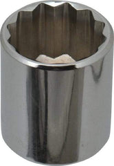 Blackhawk by Proto - 3/8" Drive, Standard Hand Socket - 12 Points, 1-13/64" OAL, Chrome Finish - Benchmark Tooling