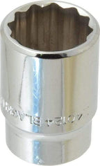 Blackhawk by Proto - 3/4", 1/2" Drive, Standard Hand Socket - 12 Points, 1-1/2" OAL, Chrome Finish - Benchmark Tooling