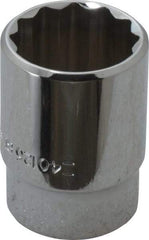 Blackhawk by Proto - 13/16", 1/2" Drive, Standard Hand Socket - 12 Points, 1-1/2" OAL, Chrome Finish - Benchmark Tooling