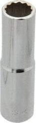 Blackhawk by Proto - 9/16", 1/2" Drive, Deep Hand Socket - 12 Points, 3-1/8" OAL, Chrome Finish - Benchmark Tooling