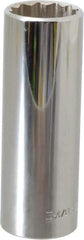 Blackhawk by Proto - 13/16", 1/2" Drive, Deep Hand Socket - 12 Points, 3-1/8" OAL, Chrome Finish - Benchmark Tooling