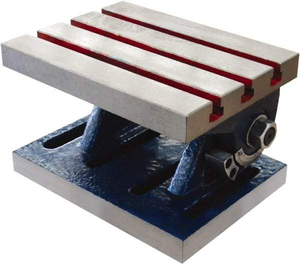 Interstate - 12" OAL x 10" Overall Width x 8" Overall Height, 0 to 90° Tilt Angle, Angle Table - 1/2" T-Slot Width - Benchmark Tooling