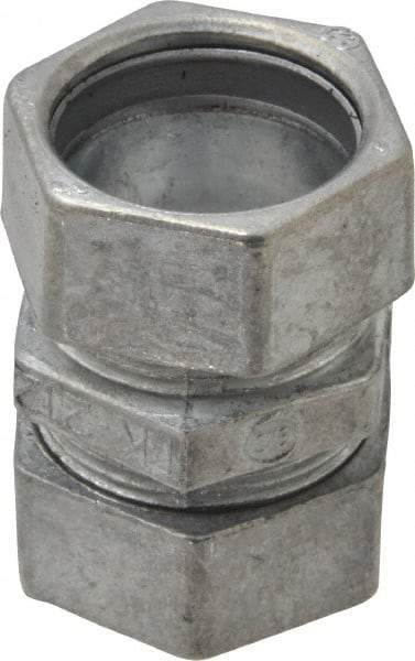 Thomas & Betts - 3/4" Trade, Die Cast Zinc Compression EMT Conduit Coupling - Noninsulated - Benchmark Tooling