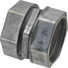 Thomas & Betts - 2" Trade, Die Cast Zinc Compression EMT Conduit Coupling - Noninsulated - Benchmark Tooling