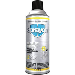 Sprayon - 11 oz Aerosol Extreme Pressure Moly Chain & Cable Lubricant - Light Amber, -20 to 300°F, Food Grade - Benchmark Tooling