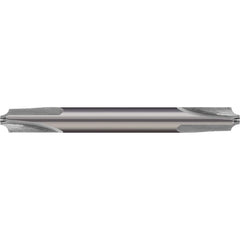 Micro 100 - 0.1718" Radius, 1/2" Diam, 3 Flute Solid Carbide Corner Rounding End Mill - Exact Industrial Supply