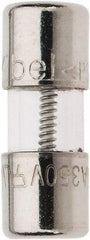 Ferraz Shawmut - 350 VAC, 3.5 Amp, Time Delay Miniature Glass Fuse - Clip Mount, 15mm OAL, 10 at 125 V kA Rating, 5mm Diam - Benchmark Tooling