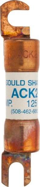 Ferraz Shawmut - 2 Amp Time Delay Round Forklift & Truck Fuse - 125VAC, 125VDC, 3.07" Long x 0.5" Wide, Bussman ACK2, Ferraz Shawmut ACK2 - Benchmark Tooling