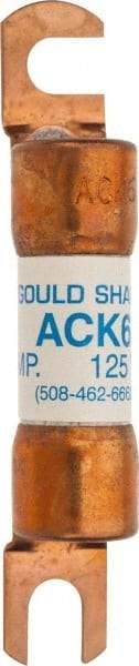 Ferraz Shawmut - 6 Amp Time Delay Round Forklift & Truck Fuse - 125VAC, 125VDC, 3.07" Long x 0.5" Wide, Bussman ACK6, Ferraz Shawmut ACK6 - Benchmark Tooling