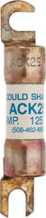 Ferraz Shawmut - 25 Amp Time Delay Round Forklift & Truck Fuse - 125VAC, 125VDC, 3.07" Long x 0.5" Wide, Bussman ACK25, Ferraz Shawmut ACK25 - Benchmark Tooling