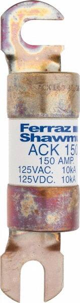 Ferraz Shawmut - 150 Amp Time Delay Round Forklift & Truck Fuse - 125VAC, 125VDC, 4.72" Long x 1" Wide, Bussman ACK150, Ferraz Shawmut ACK150 - Benchmark Tooling