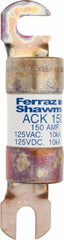 Ferraz Shawmut - 150 Amp Time Delay Round Forklift & Truck Fuse - 125VAC, 125VDC, 4.72" Long x 1" Wide, Bussman ACK150, Ferraz Shawmut ACK150 - Benchmark Tooling