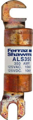 Ferraz Shawmut - 350 Amp General Purpose Round Forklift & Truck Fuse - 125VAC, 125VDC, 4.71" Long x 1" Wide, Bussman ALS350, Ferraz Shawmut ALS350 - Benchmark Tooling