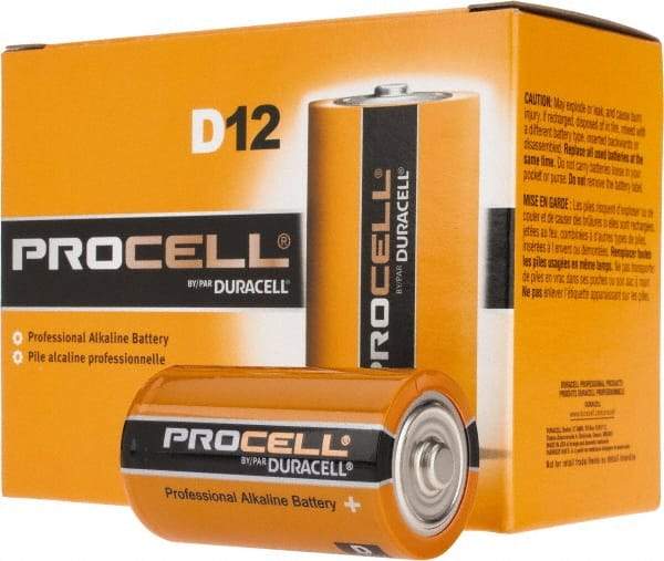 Duracell - Size D, Alkaline, Standard Battery - 1.5 Volts, Flat Terminal, LR20, ANSI, IEC Regulated - Benchmark Tooling