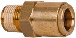 Norgren - 5/8" Outside Diam, 1/2 NPT, Brass Push-to-Connect Tube Male Connector - 150 Max psi, Tube to Male NPT Connection, Buna O-Ring - Benchmark Tooling
