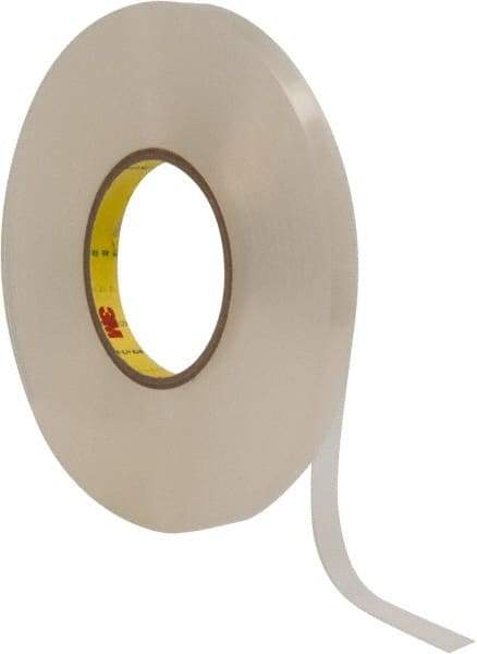 3M - 1/2" x 27 Yd Acrylic Adhesive Double Sided Tape - 1/32" Thick, Clear, Acrylic Foam Liner, Continuous Roll, Series 4658F - Benchmark Tooling