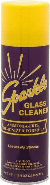 Made in USA - 20 oz Aerosol Unscented Glass Cleaner - Use on Glass Surfaces, Plexiglass - Benchmark Tooling