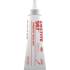 Loctite - 250 mL Tube Off White Pipe Sealant - Instant Adhesive, 400°F Max Working Temp, For Stainless Steel & Aluminum Housings - Benchmark Tooling