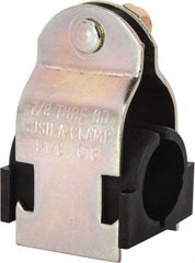 ZSI - 1/2" Pipe," Pipe Clamp with Cushion - Dichromate - Benchmark Tooling