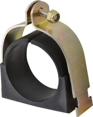 ZSI - 2-1/2" Pipe," Pipe Clamp with Cushion - Dichromate - Benchmark Tooling