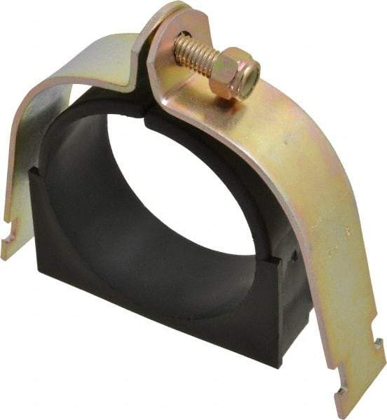 ZSI - 3" Pipe," Pipe Clamp with Cushion - Dichromate - Benchmark Tooling