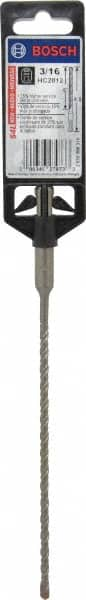 Bosch - 3/16" Diam, SDS-Plus Shank, Carbide-Tipped Rotary & Hammer Drill Bit - Benchmark Tooling