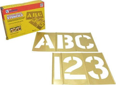 C.H. Hanson - 45 Piece, 5 Inch Character Size, Brass Stencil - Benchmark Tooling