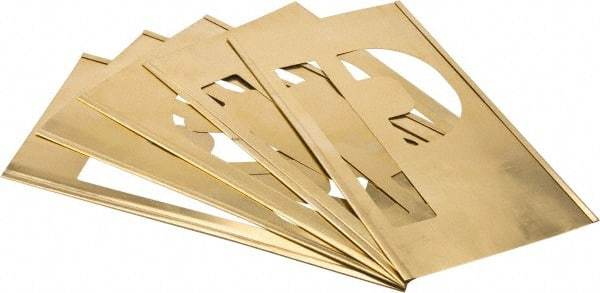 C.H. Hanson - 33 Piece, 8 Inch Character Size, Brass Stencil - Contains Letters - Benchmark Tooling