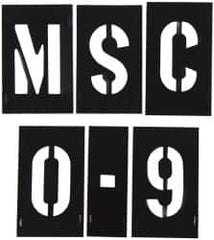 C.H. Hanson - 2 Inch Characters, PVC Plastic Stencil Set - 138 Pieces - Benchmark Tooling