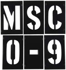 C.H. Hanson - 3 Inch Characters, PVC Plastic Stencil Set - 138 Pieces - Benchmark Tooling