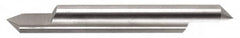 Accupro - 1/2 Inch Diameter, 4 Inch Overall Length, 5/8 Inch Split Length, Solid Carbide, Conical Point Split End Carbide Blank - Single End, 60° Point - Benchmark Tooling