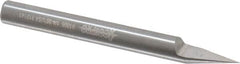 Accupro - 1/4 Inch Diameter, 2-1/2 Inch Overall Length, 3/8 Inch Split Length, Solid Carbide, Conical Point Split End Carbide Blank - Single End, 30° Point - Benchmark Tooling
