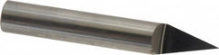 Accupro - 3/8 Inch Diameter, 2-1/2 Inch Overall Length, 1/2 Inch Split Length, Solid Carbide, Conical Point Split End Carbide Blank - Single End, 30° Point - Benchmark Tooling