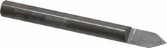 Accupro - 1/4 Inch Diameter, 2-1/2 Inch Overall Length, 3/8 Inch Split Length, Solid Carbide, Conical Point Split End Carbide Blank - Single End, 60° Point - Benchmark Tooling