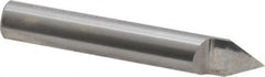 Accupro - 3/8 Inch Diameter, 2-1/2 Inch Overall Length, 1/2 Inch Split Length, Solid Carbide, Conical Point Split End Carbide Blank - Single End, 60° Point - Benchmark Tooling