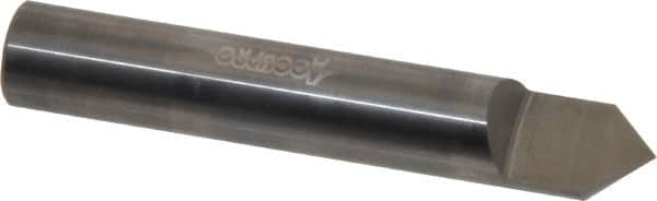 Accupro - 1/2 Inch Diameter, 3 Inch Overall Length, 5/8 Inch Split Length, Solid Carbide, Conical Point Split End Carbide Blank - Single End, 90° Point - Benchmark Tooling