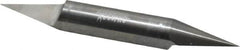 Accupro - 1/2 Inch Diameter, 4 Inch Overall Length, 5/8 Inch Split Length, Solid Carbide, Conical Point Split End Carbide Blank - Single End, 30° Point - Benchmark Tooling
