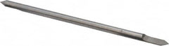 Accupro - 1/8 Inch Diameter, 3 Inch Overall Length, 3/8 Inch Split Length, Solid Carbide, Conical Point Split End Carbide Blank - Single End, 60° Point - Benchmark Tooling