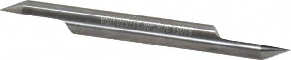 Accupro - 3/16 Inch Diameter, 2 Inch Overall Length, 3/8 Inch Split Length, Solid Carbide, Conical Point Split End Carbide Blank - Single End, 60° Point - Benchmark Tooling