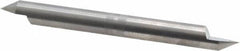 Accupro - 3/8 Inch Diameter, 4 Inch Overall Length, 1/2 Inch Split Length, Solid Carbide, Conical Point Split End Carbide Blank - Single End, 60° Point - Benchmark Tooling