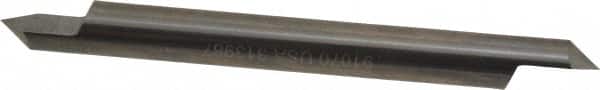 Accupro - 3/8 Inch Diameter, 4 Inch Overall Length, 1/2 Inch Split Length, Solid Carbide, Conical Point Split End Carbide Blank - Single End, 90° Point - Benchmark Tooling