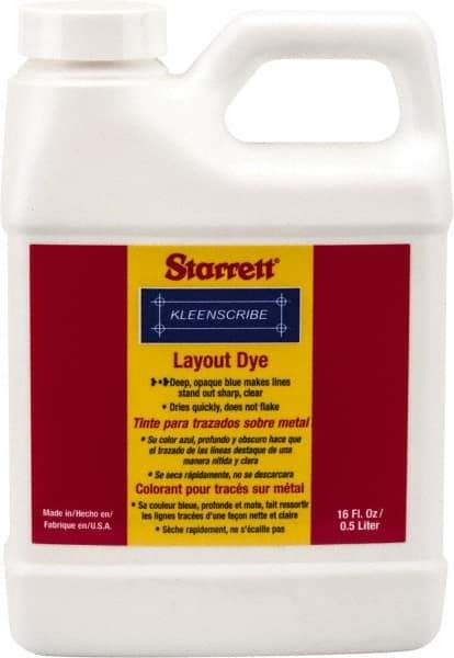 Starrett - Blue Layout Fluid - 16 Ounce Can - Benchmark Tooling